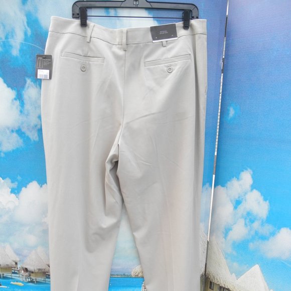 NEW by MERONA, STYLE TAYLOR, PANTS, DRESS SLACKS TROUSERS, BROWN LINEN, SIZE 18 - Picture 9 of 12